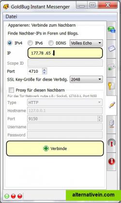 Add Friend / Neighbour IP-Address (or from Chat Server)