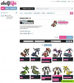 A catalog, showcasing Transformers Generation 3.0