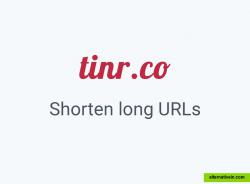 Shorten long URLs with tinr.co