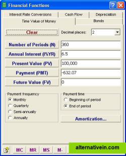 Financial functions