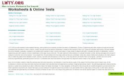 Learn, workout and test yourself through the wide range of worksheets, calculators and online tests