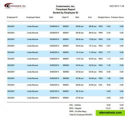 Timesheet Report