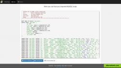 Mysql results screen with download and copy options.