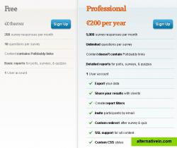 Plans & Pricing - 10 questions per survey free