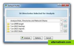 Disk Space Analysis Profile Dialog