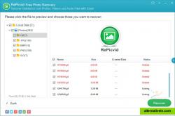 preview and recover deleted/lost photos
