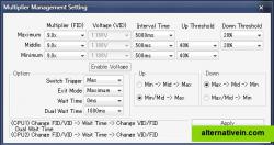 Multiplier Management Settings