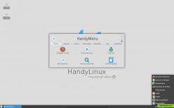 "handylinux desktop + handymenu v4" par Arpinux - CC BY-SA 4.0 - 22 janvier 2016