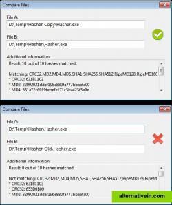 Compare files