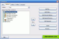 Freebar configuration options.