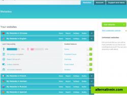 You can add as many websites to your account as you want - Survey and Feedback Forum supports more than 30 languages