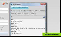 Banckle Remote Access - In Session Chat