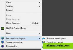 Context-Menu on Desktop