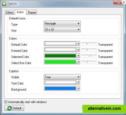 Icons options