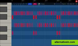 Piano roll editing