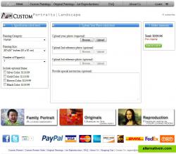 Artist Viewpoint Custom Portrait Order page