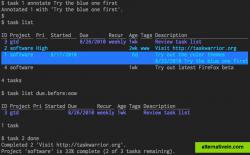 Taskwarrior 1.9.3 Blue Theme
