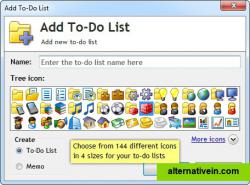 Add To-Do List window