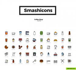 coffee shop icon set from www.smashicons.com