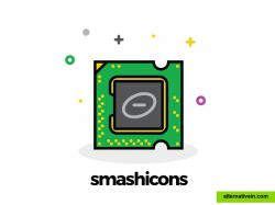 Retro microchip icon from www.smashicons.com 