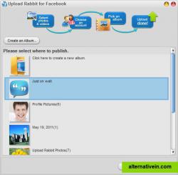 Select Where to Publish: Albums or Wall