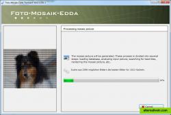Processing the photo mosaic picture