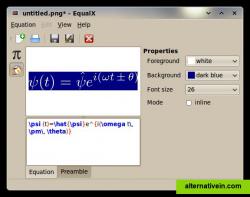 EqualX Equation Properties Change the way your equation looks. 