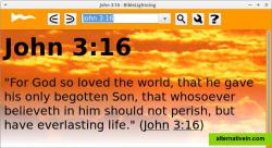 BibleLightning is a free, lightning fast KJV Bible study program, featuring the King James Version and over 240 000 cross references, with a lightweight, easy to use and intuitive interface