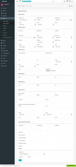 Student details form