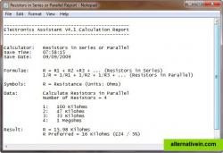 07. Calculations can be saved or printed