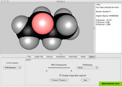 Example of user interface for CPK visualisation.