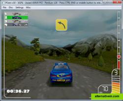 Colin McRae Rally, on an emulated Pentium 120.