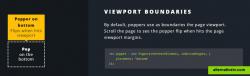 Viewport boundaries