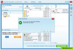 Shredding files