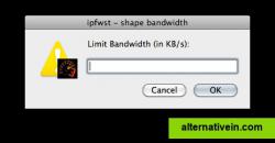 Define and limit your KB/s value.