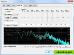 Equalizer Tab