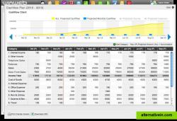 View of WinWeb ERP reporting and task bar.