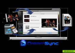 DreamSync's seamless workflow to sync your audio and video footage together. 
Drag > Drop > Sync > Go