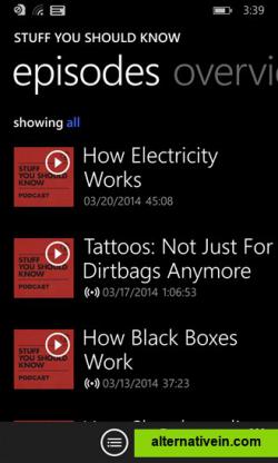 Podcasts on Windows Phone(2)