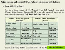 Hotkeys and their default assignments. 