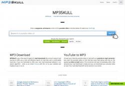 MP3Skull - Free MP3 Download & YouTube Converter Homepage