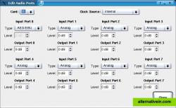 Audio port configuration