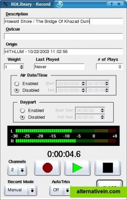 Library cut recorder