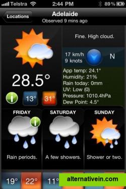 Current and 3 day forcast