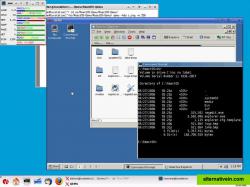 QEMU  with the free OS ReactOS