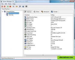 Hardware Configuration of a VMware machine