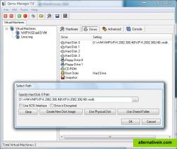 Harddisk based on a VMware vmdk-file