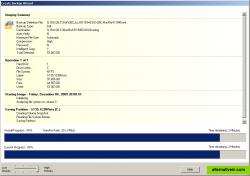 Create backup wizard - Backup in Pogress