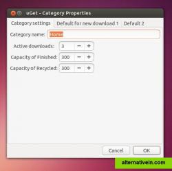 uGet 1.10.4 - Category Properties, part 1