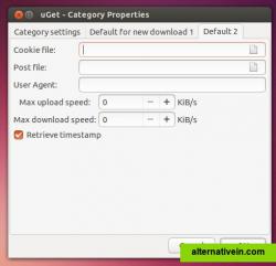 uGet 1.10.4 - Category Properties, part 3